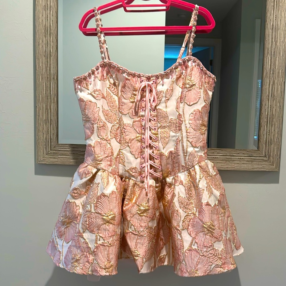 NWT NWOT Sugar Thrillz FLORAL FANCIES CORSET DRESS XXL Dream Closet